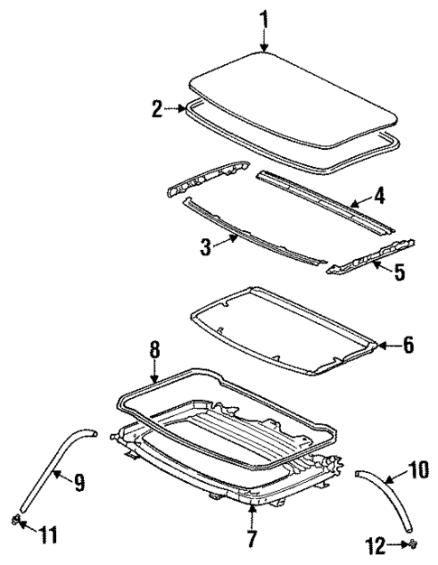 Sunroof for 1994 Honda Prelude #1