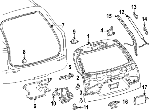 Liftgate for 2025 Toyota Crown Signia #0