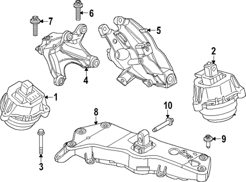 Engine & Trans Mounting for 2025 BMW 530i #1
