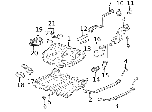 Senders for 1997 Honda Civic #1