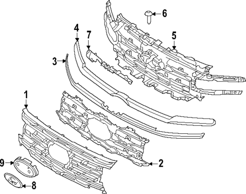 Grille & Components for 2023 Ford Expedition #0