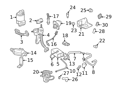 Emission Components for 2003 Chevrolet Impala #0