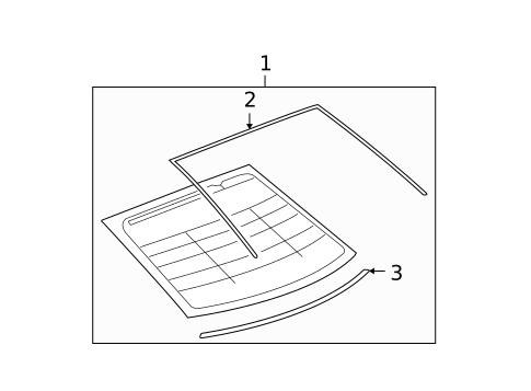 Glass & Hardware - Back for 2008 Chevrolet Malibu #0