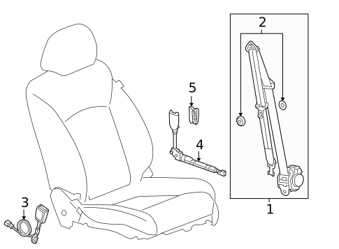 Seat Belt for 2016 Chevrolet Cruze #0