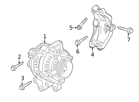 Alternator for 2010 Cadillac CTS #0