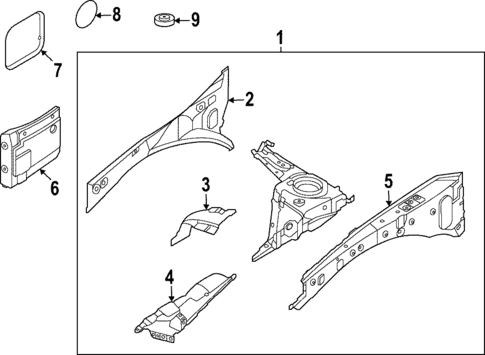 Structural Components & Rails for 2025 INFINITI QX55 #1