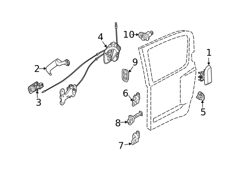 Rear Door for 2004 INFINITI QX56 #1