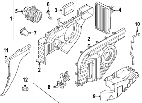 HVAC Case for 2025 Hyundai Santa Fe #1