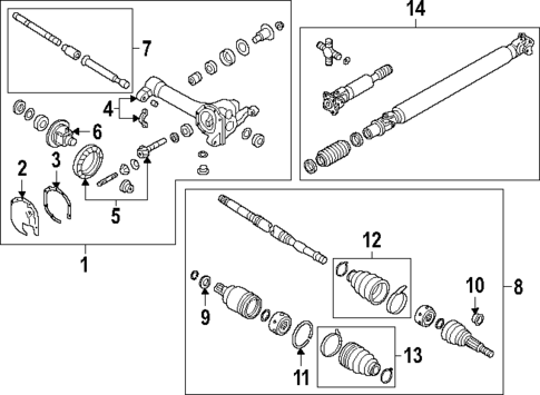 Carrier & Front Axles for 2023 Nissan Frontier #0