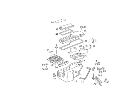 Fuse Cabinet, Fuse Box and Relay Unit for 1988 Mercedes-Benz 300CE #3