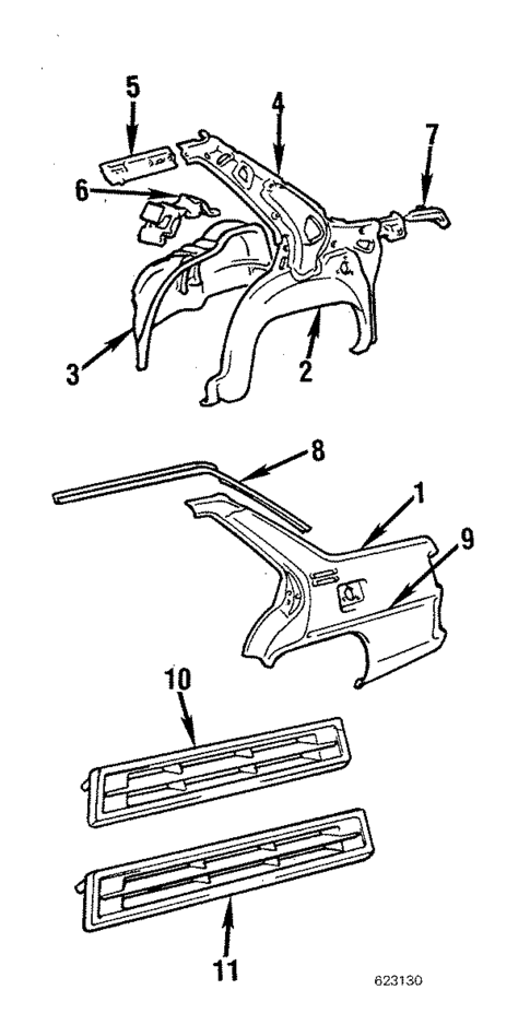 Outer Components for 1987 Mitsubishi Tredia #0
