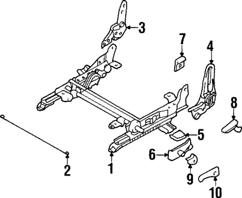 Tracks & Components for 1997 Mitsubishi Mirage #1