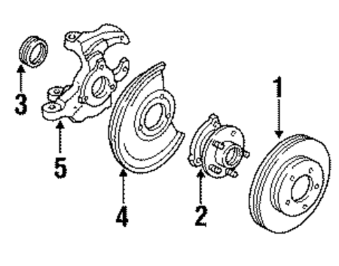 Front Brakes for 1993 Oldsmobile Bravada #1