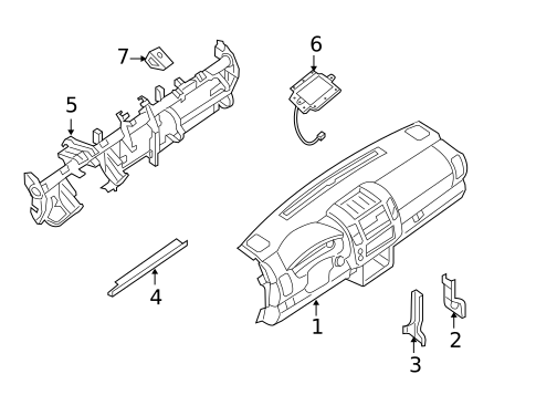 Instrument Panel for 2009 Suzuki Equator #0