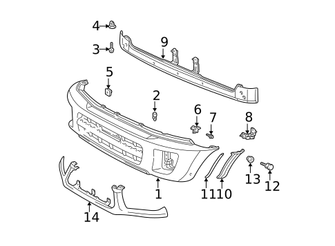 Exterior Trim - Rear Door for 2003 Toyota RAV4 #1