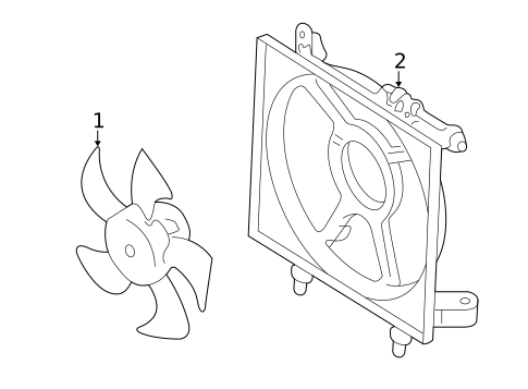 Cooling Fan for 2005 Subaru Baja #1