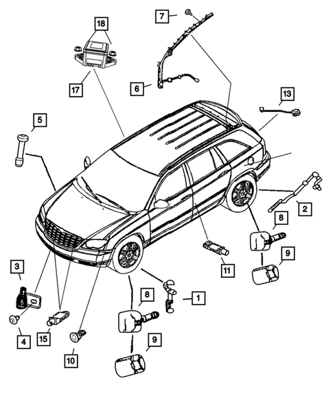 Sensors for 2007 Chrysler Pacifica #0