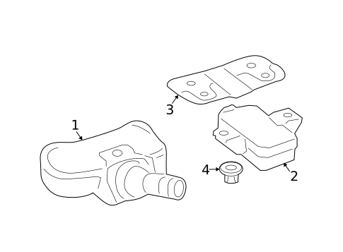 Tire Pressure Monitor Components for 2015 Mercedes-Benz E63 AMG S #0