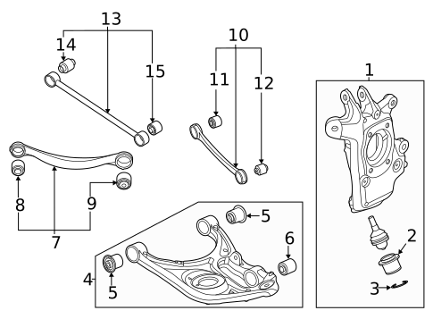 Rear Suspension for 2023 Genesis GV80 #1
