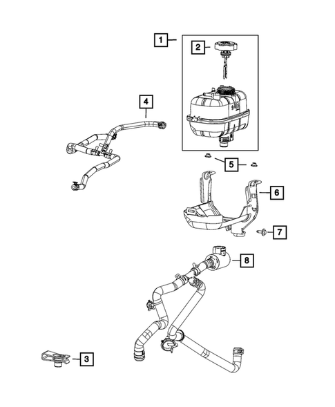 Engine Coolant Reservoir (Bottle) for 2023 Jeep Wrangler #2