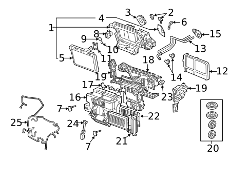 Evaporator & Heater Components for 2019 Audi S5 #1