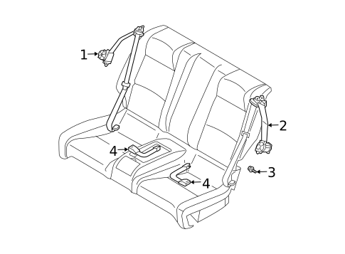 Glass - Rear Door for 2005 INFINITI G35 #2