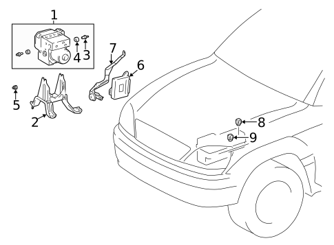 Anti-Lock Brakes for 2003 Lexus RX300 #3