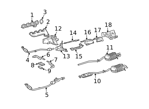 Exhaust Components for 2006 Mercedes-Benz CLK55 AMG #0