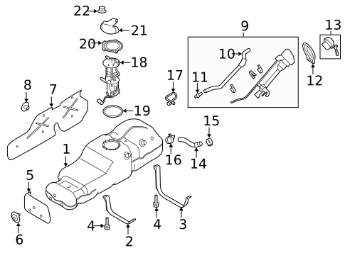 Fuel System Components for 2018 Nissan TITAN XD #0