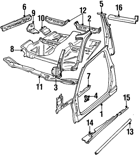 Uniside for 1996 Saab 900 #2