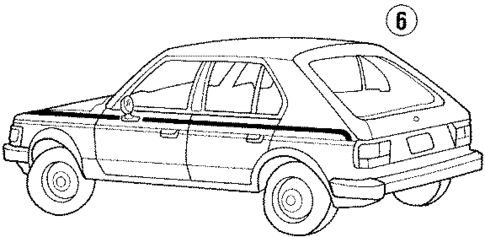 Stripe Tape for 1984 Dodge Charger #3