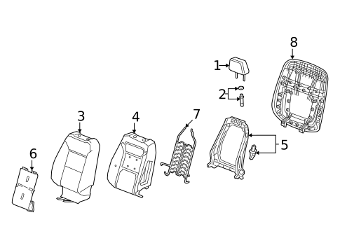 Driver Seat Components for 2022 Cadillac CT5 #7