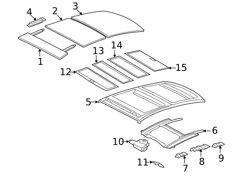 Sunroof for 2011 Lexus ES350 #1