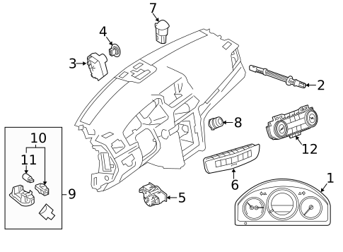 Automatic Temperature Controls for 2013 Mercedes-Benz C 300 #0
