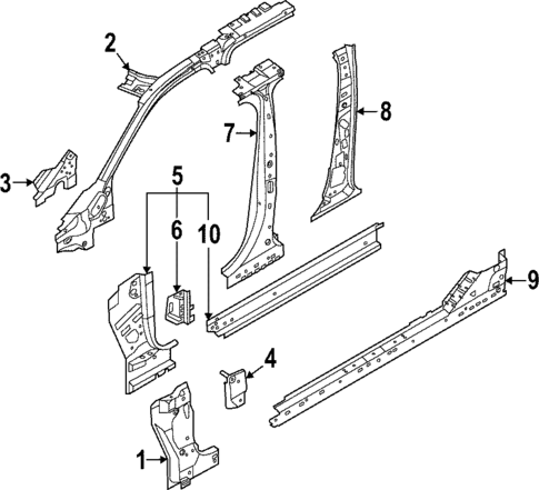 Hinge Pillar for 2024 Ford Maverick #0