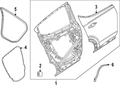Door & Components for 2023 Dodge Hornet #1