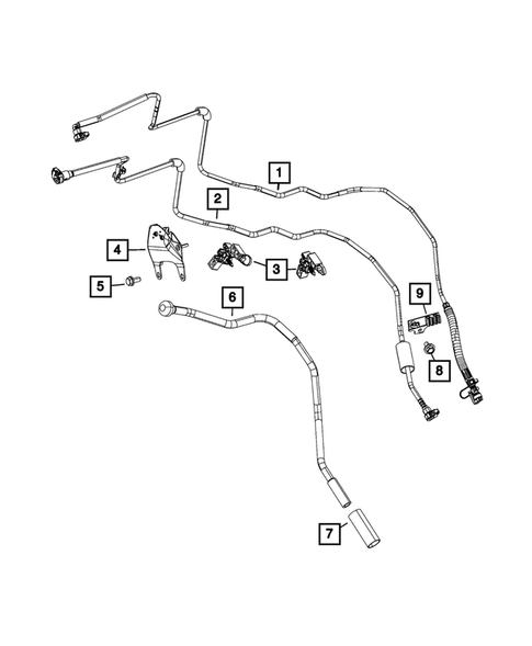 Fuel Lines and Tubes for 2019 Ram 3500 #1