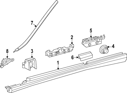 Exterior Trim - Pillars for 2025 Mercedes-Benz GLC43 AMG #5