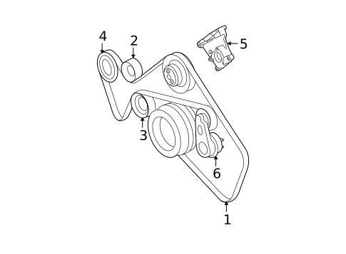 Belts & Pulleys for 2008 Land Rover Range Rover Sport #0