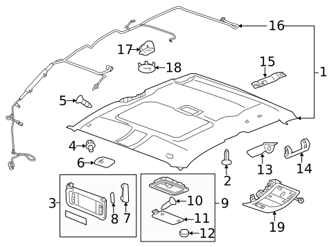 Interior Trim - Cab for 2011 Chevrolet Silverado 3500 HD #6