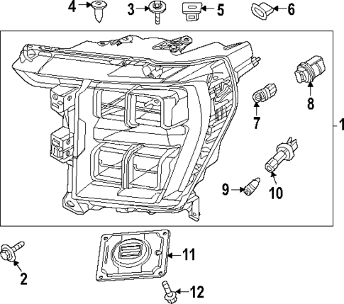Headlamp Components for 2023 Ford F-150 #0