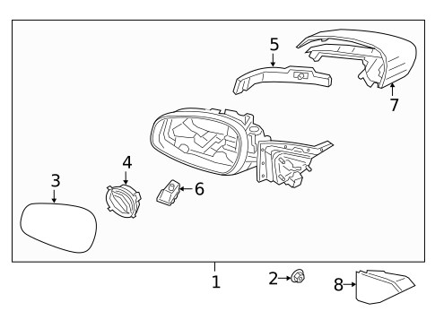 Outside Mirrors for 2019 Genesis G70 #0