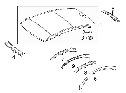 Roof & Components for 2014 Mercedes-Benz E350 #0