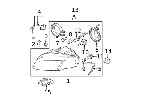 Bulbs - Chassis for 2007 Audi A4 Quattro #3