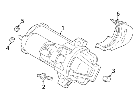 Starter for 2017 Ford Focus #0