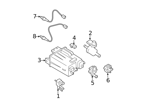 Emission Components for 2023 Nissan TITAN #32