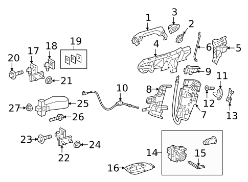 Lock & Hardware for 2021 Mercedes-Benz GLA35 AMG #0