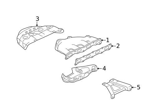 Exhaust Manifold for 2009 Mitsubishi Lancer #0