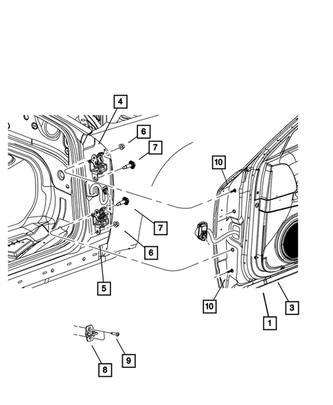 Front Door for 2010 Chrysler 300 #1
