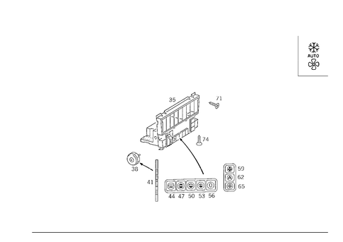 Operating Unit for 1988 Mercedes-Benz 300E #3